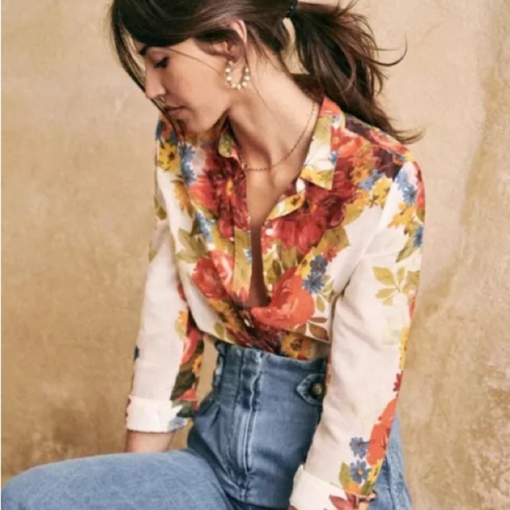 Sezane Pierro shirt, Size 42 EUR
